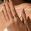 MODIAN 925 Silver Royal Blue Zirconia Open Size Finger Trendy Snake Shaped Adjustable Rings For Women Fine Jewelry