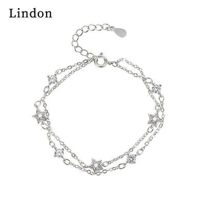 Lindon Zirkonový náramek Šperky Geometrické korálky Řetízkové náramky Módní jemný svatební dárek pro ženy-přítelkyně