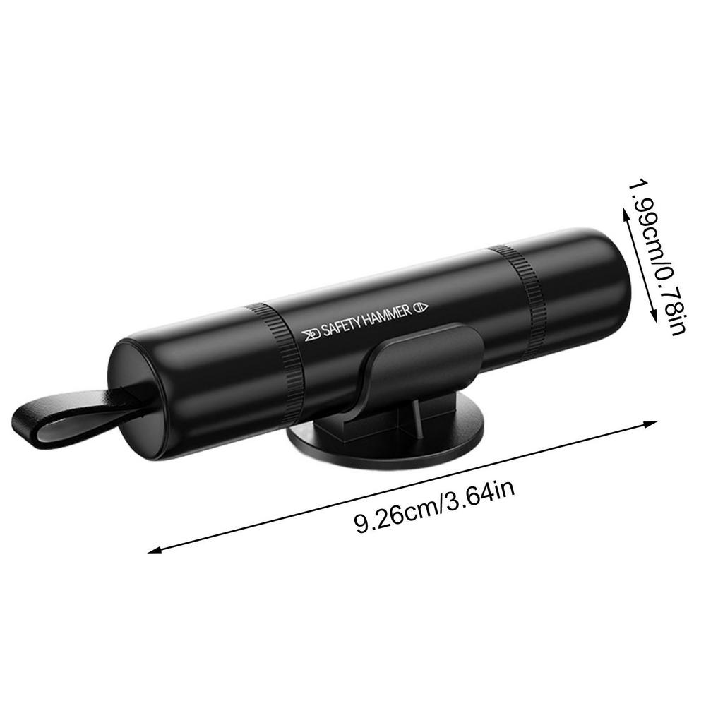 Car Safety Hammer With Seat Belt Cutter 2-in-1 Window Glass Breaker Compact Emergency Hammer For Auto Life-saving Rescue Tool