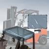 Forklift Cover Rain Canopy Easy to Install PVC Heavy Duty Colored Transparent Rainproof