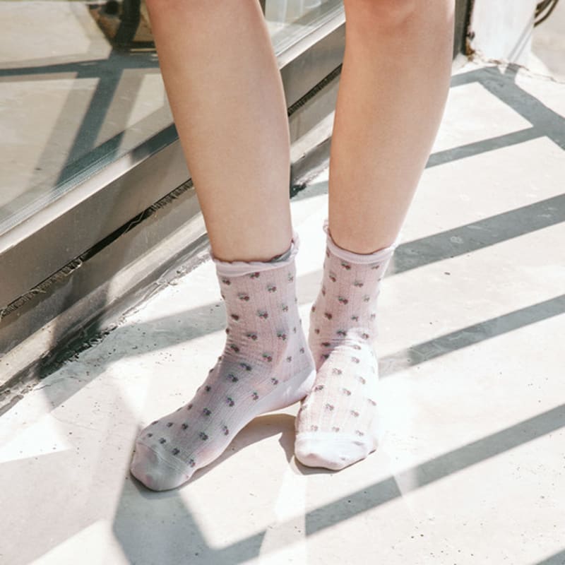 EAU CLAIR Lavender Socks 3 Pack