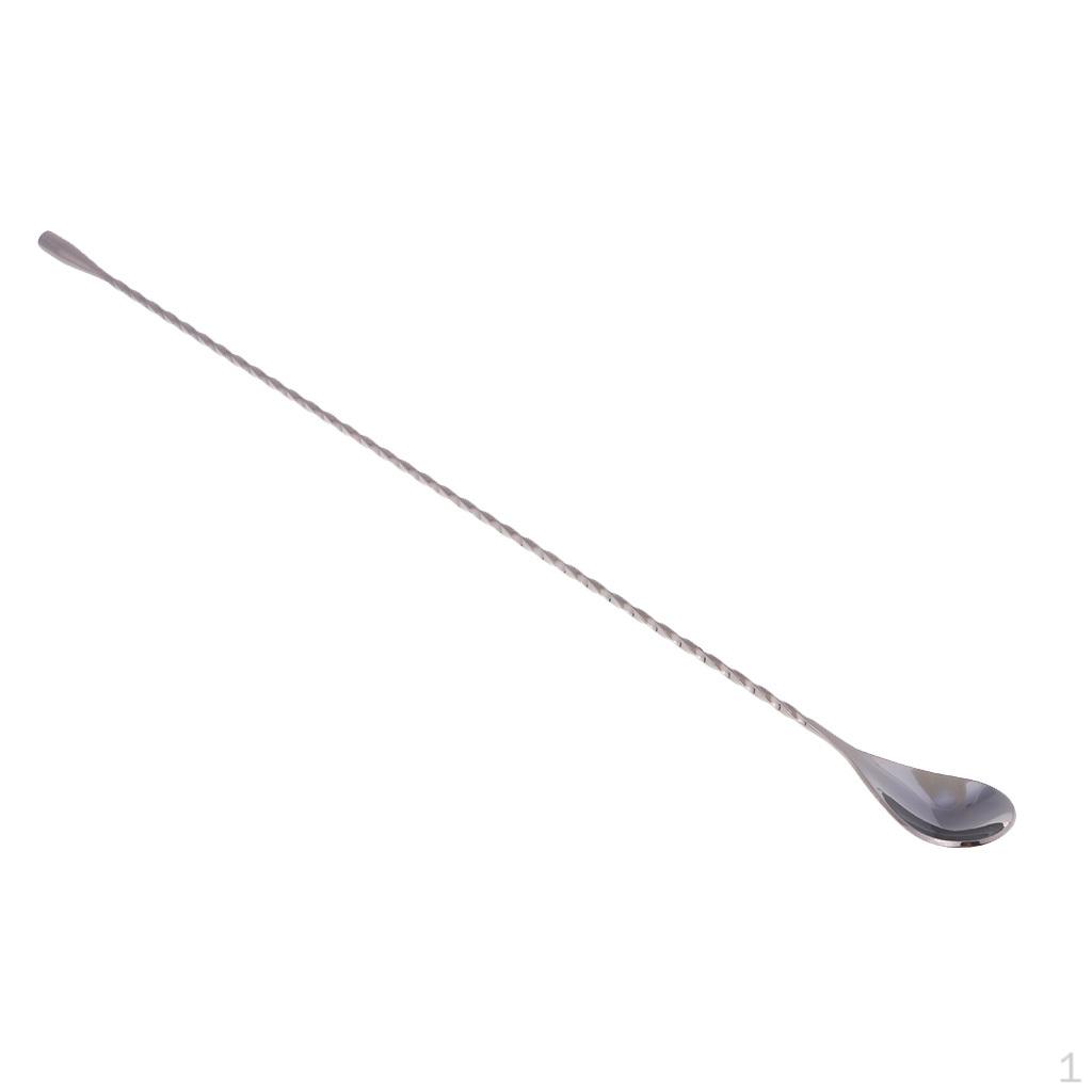 1 Piece Mixing Spoon Stainless Steel Cocktail Muddler Coffee Teaspoon ,