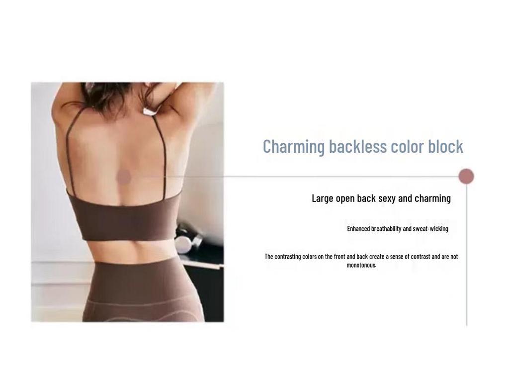 Women's Summer Mesh Sports Bra - Shockproof, Sexy Back, Yoga Camisole for Running & Fitness.