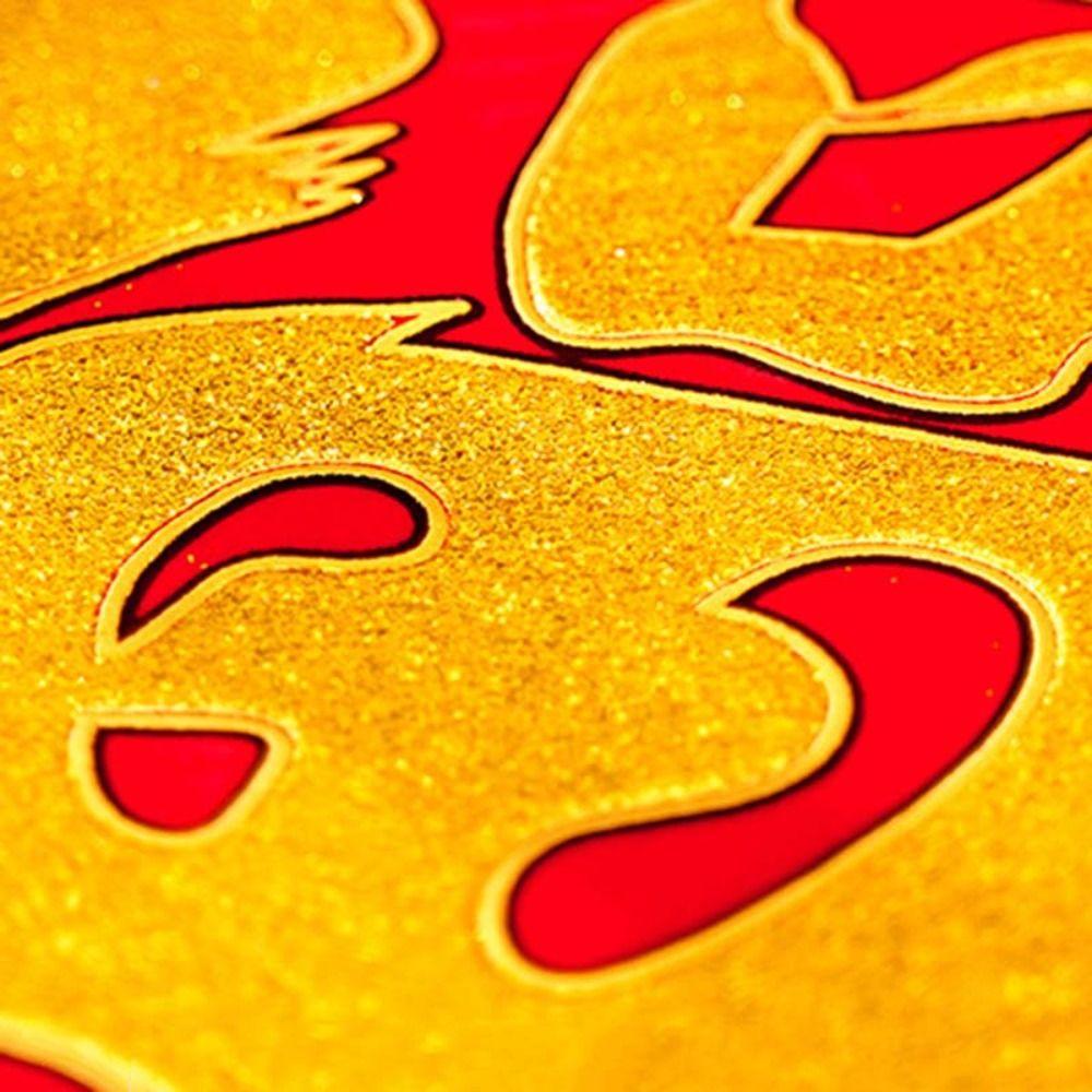 Flocking Fu Character Door Stickers Glitter Spring Festival Wall Decal Year of The Snake