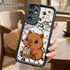 Phone Case: 2D Flat, Suitable for Samsung Galaxy A34 A35 M05 M06 S20 S22 S21 FE Plus 5G Protective Case, Brown Capybara, Perfect Christmas and Hallowe