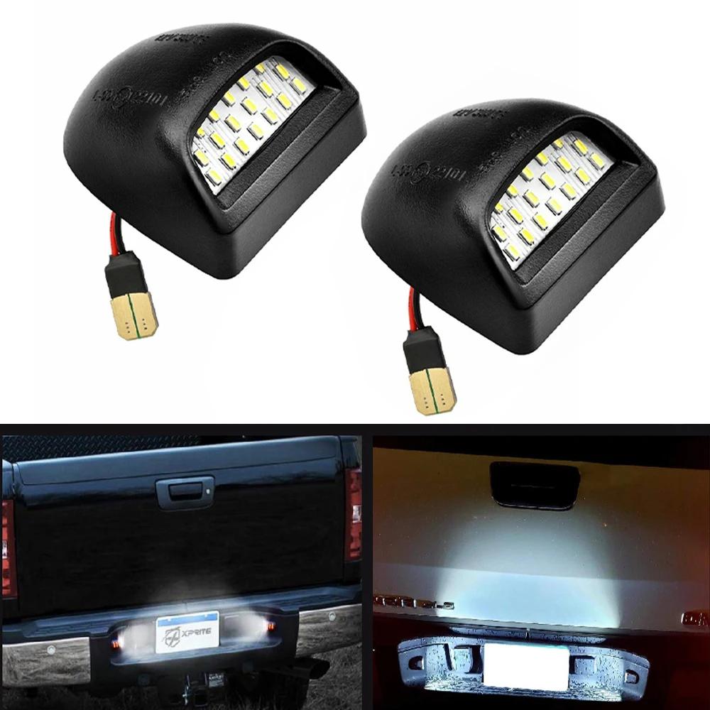 2Pcs Car License Plate Light Led Canbus For Chevrolet Avalanche Silverado Suburban Tahoe Cadillac Escalade GMC Sierra Yukon