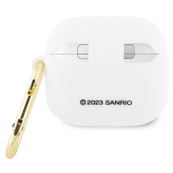 Pouzdro pro AirPods 3 Hello Kitty 3D Bílé Silikonové