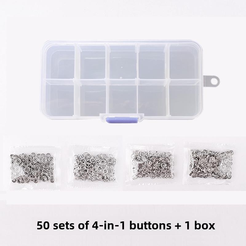 Baby Clothes Quilt Fastener Set: Easy Five-Claw Buckle Installation Tool, Snap Buttons, Mother-Child and Small Buttons.