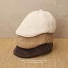 Cappello Newsboy in Velluto a Coste Stile Giapponese Retrò Versatile e Artistico per Uomini e Donne Un Piccolo Cappello da Pittore che Valorizza il Viso