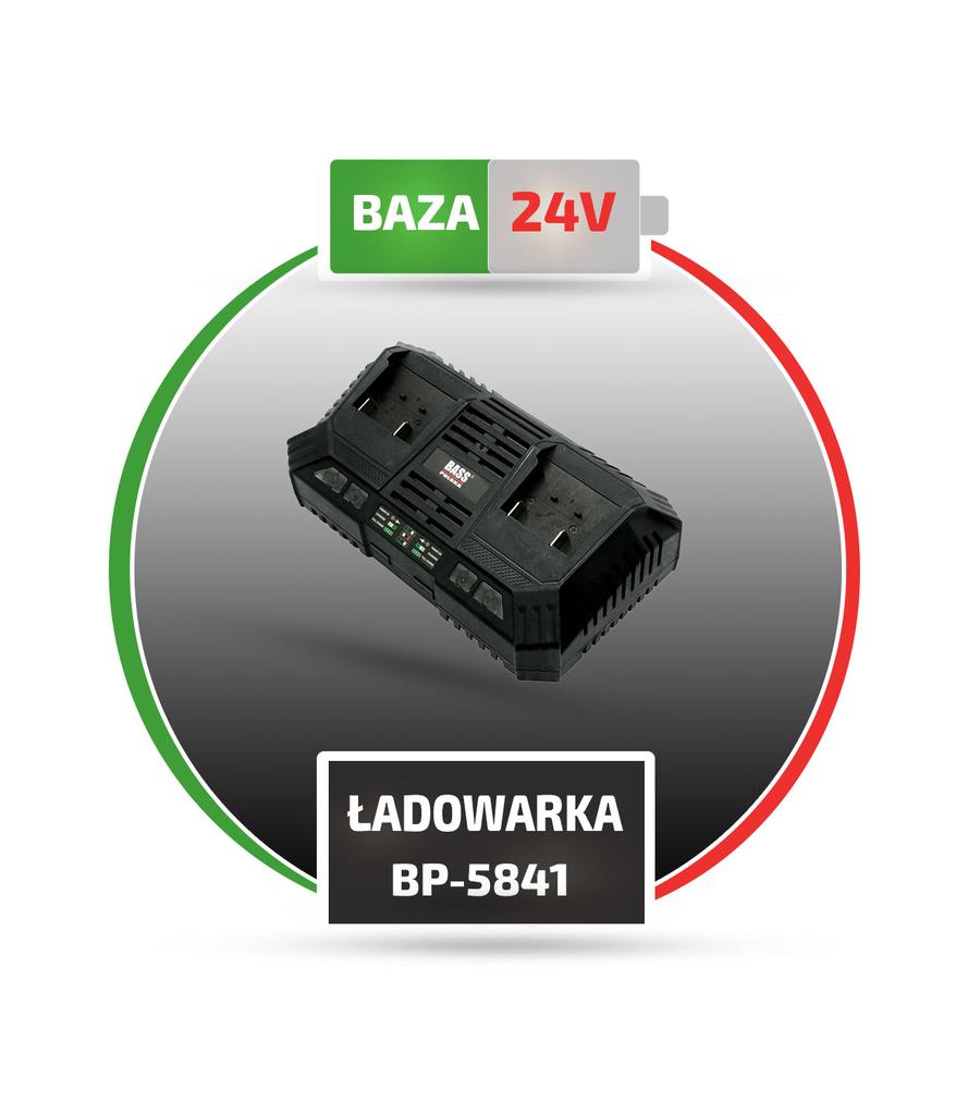 Chargeur de batterie pour outils 24V, Li-Ion, 2 x 24V
