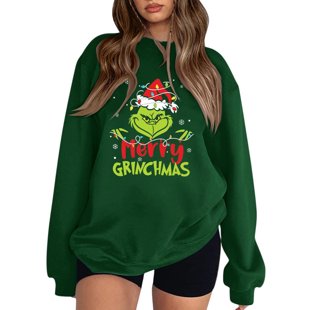 Crewneck Sweatshirt For Women Fall Graphic Sweatshirts Vacation Long Sleeve Drop Shoulder Pullover