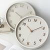 Mermbe Wand Stilvoll und Retro Wand Neu Weizenstroh 3D Groß Holz Haus Wohnzimmer Schlafzimmer Uhr, Einfach, Leise, Uhr, 12 Zoll (30cm Durchmesser), Rahmen,