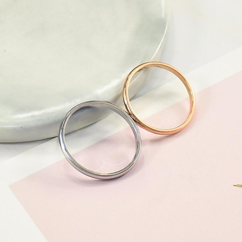 Mode Titan Stahl Paare Liebhaber Hochzeit Party Ring Schmuck Charm Geschenk