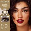 FUNSACHY 1 Pair Colored Contact Lenses Natural Big Black Eyes Blue Green Soft Contact Lenses for Women Brown Gray Contact Lenses