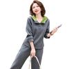 Yalu Women's Casual Hooded Sweatshirt & Capri Pants Set