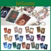 Collectible Genshin Impact Keychain Pendant Card Holder With Detailed Klee Mona Hutao Xiao Ganyu Sayu Ning Figures