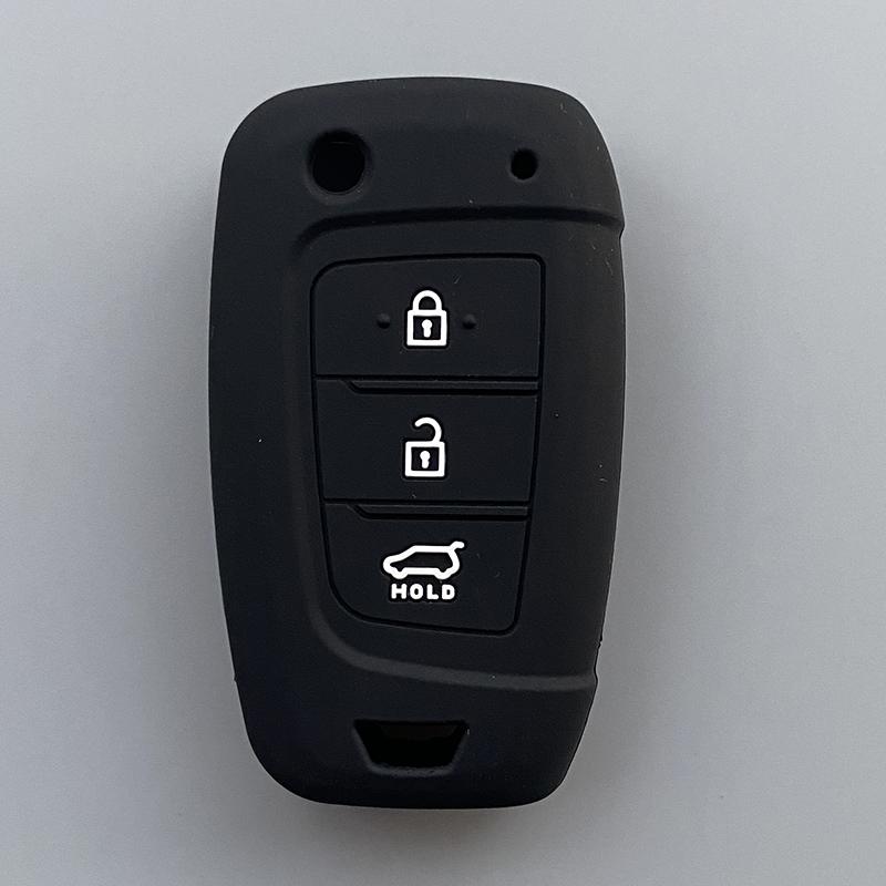 Silicone Car Key Cover Case Holder For Hyundai Tucnson nx4 Elantra Kona VENUE 2021 2022 Solaris 2017 Sonata Solarium Car Key