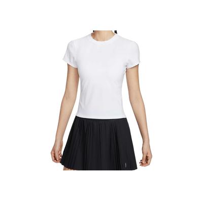 Court Advantage Μαλακό Άνετο Διαπνέον Ευέλικτο Κοντομάνικο T-Shirt Γυναικεία τοπ Λευκό HQ2995-100