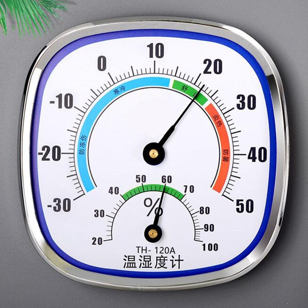 Wall Mounted Temperature Humidity Gauge Indoor Outdoor Thermometer Hygrometer