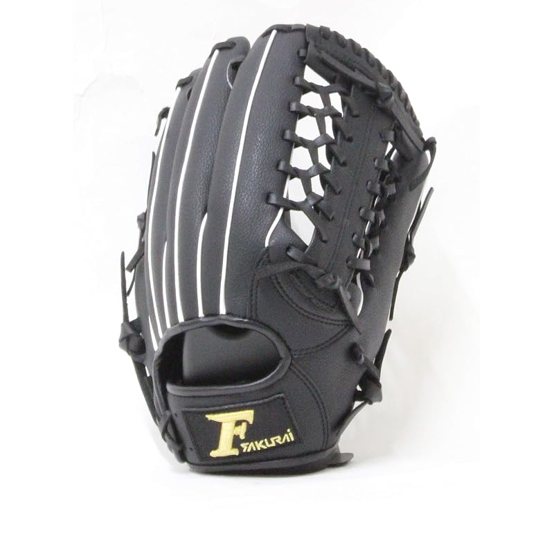 Sakurai Trading (SAKURAI) FALCON Softball Glove (General Use) All-Around Type, Size L, Black, Gift Item, FGS-311(N21), Sizes: 26cm, 21cm, 17cm