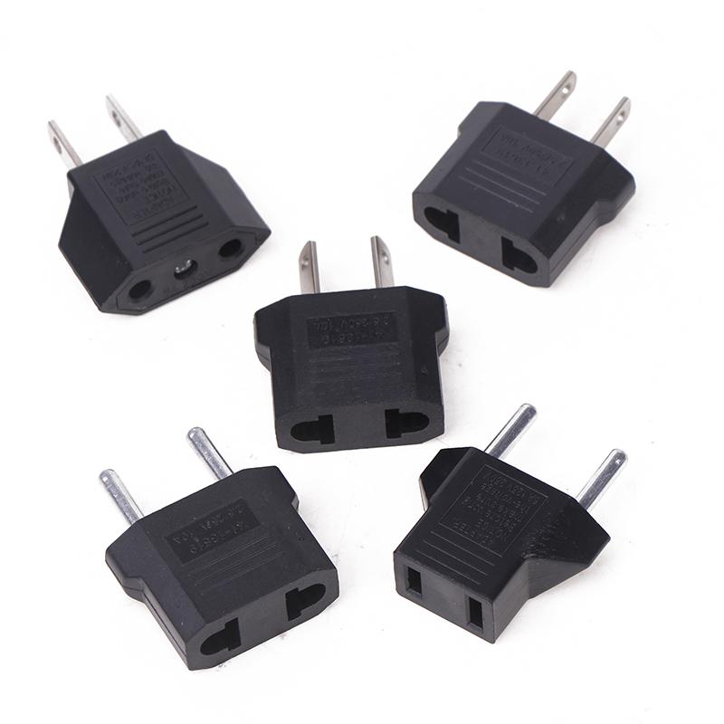 2Pcs European Us Au Eu Us To Eu/Eu To Us Plug Adapter Euro Travel Power Adapter Plug Outlet Converter Socket
