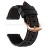 Soft Silicone Rubber Watch Strap 20mm 22mm 24mm Men Women Stitching Sport Waterproof Breathable Wrist Band for Seiko Bracelet