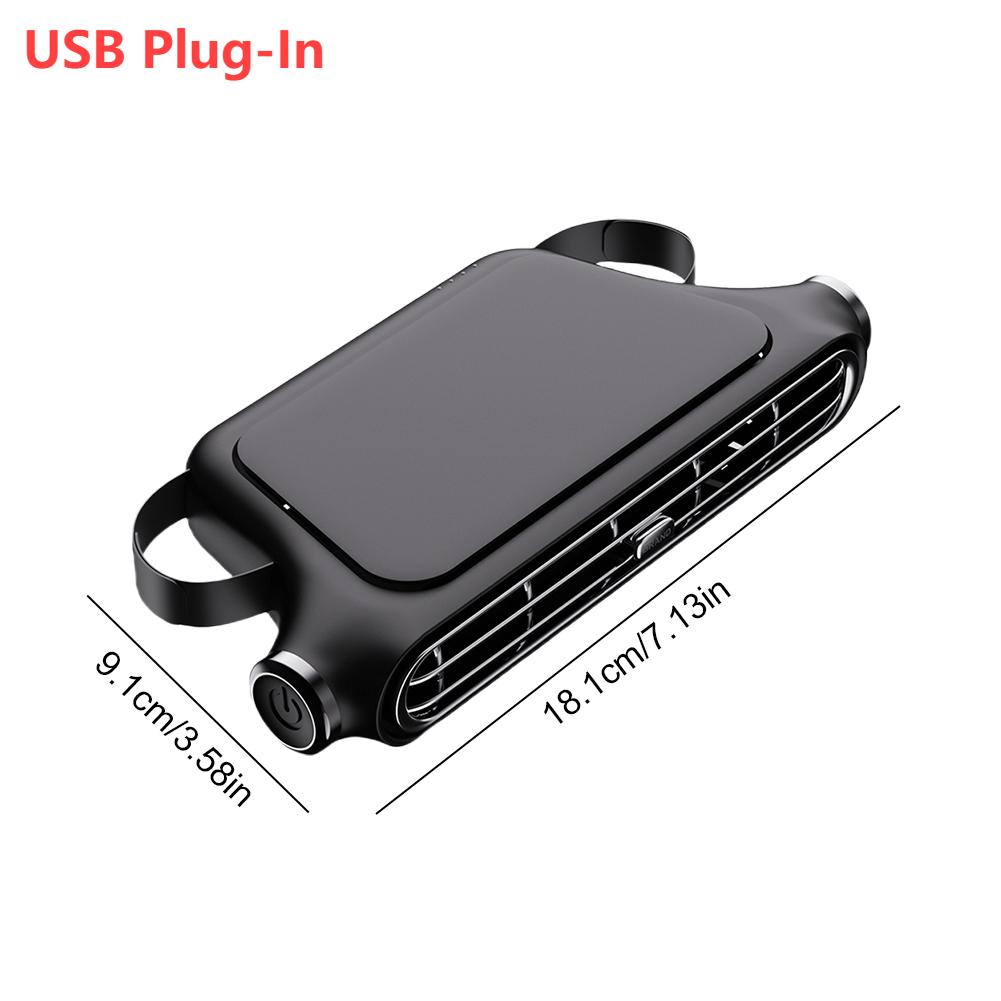 Car Cooling Fan for Backseat 3 Speeds USB/Rechargeable Car Seat Headrest Fan Electric Car Seat Fan for Mini Cars RVs Sedans