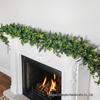 Simulated Green Olive & Eucalyptus Plant with Fruit Rattan Pine Cypress Vine for Wall Decoration.