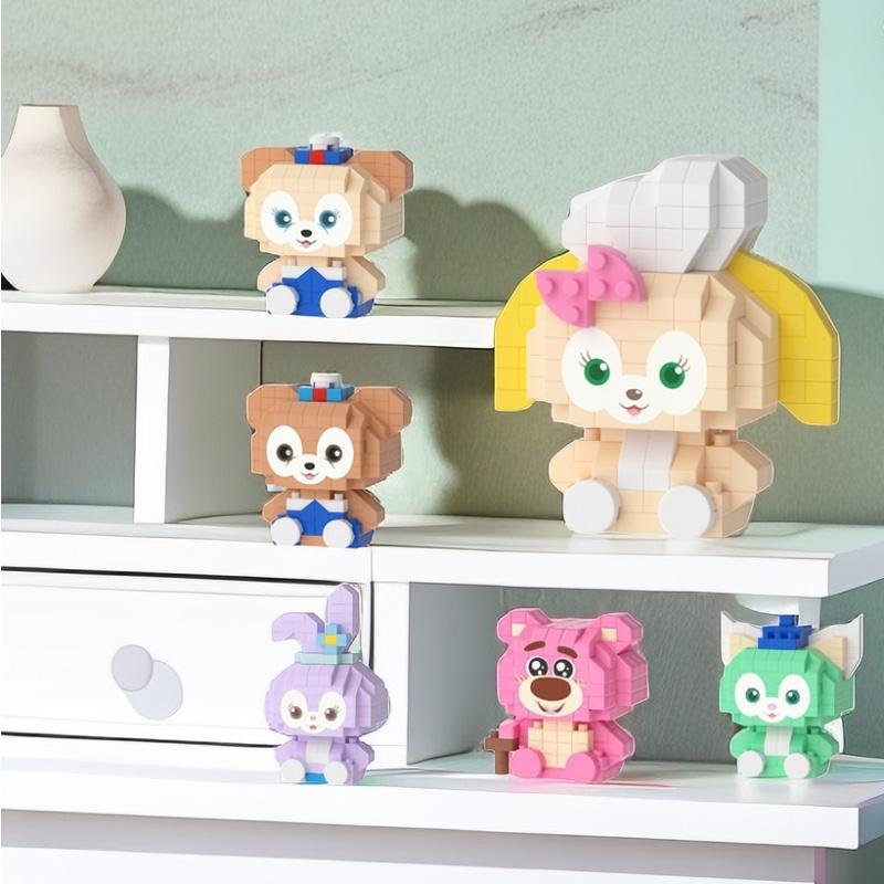 Lele Bruder Kompatibles Erdbeerbär Cartoon Niedliches Mini Baustein Set Für Mädchen 100-200 Teile
