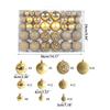 Colorful Christmas Ball Ornament 100pcs/box Hanging Christmas Ball Pendant Ornament Christmas Baubles Balls