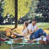 Camping Folding Table Aluminum Alloy Folding Picnic Table Camping Accessory With Handles Outdoor Desk For Lawn Park Patio