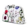 Botanical Innocence Round Pouch with Botanical and Floral Portable Nylon Makeup W1000810 (Large) Print, Pouch,