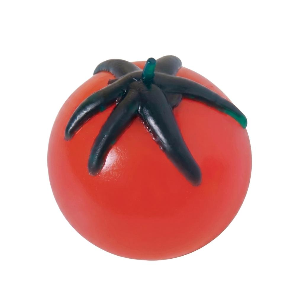 Jouet à presser Forme Tomate Doux Montée Lente Soulagement du Stress Jouet Sensoriel pour l'Exercice des Mains et la Relaxation