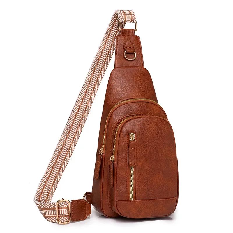 

Women Bag Fashi Sling Bag for Woman High Quality PU Leather Pack Crossbody Chest Bolsa Feminina Sacs À Main Shoulder Messenger