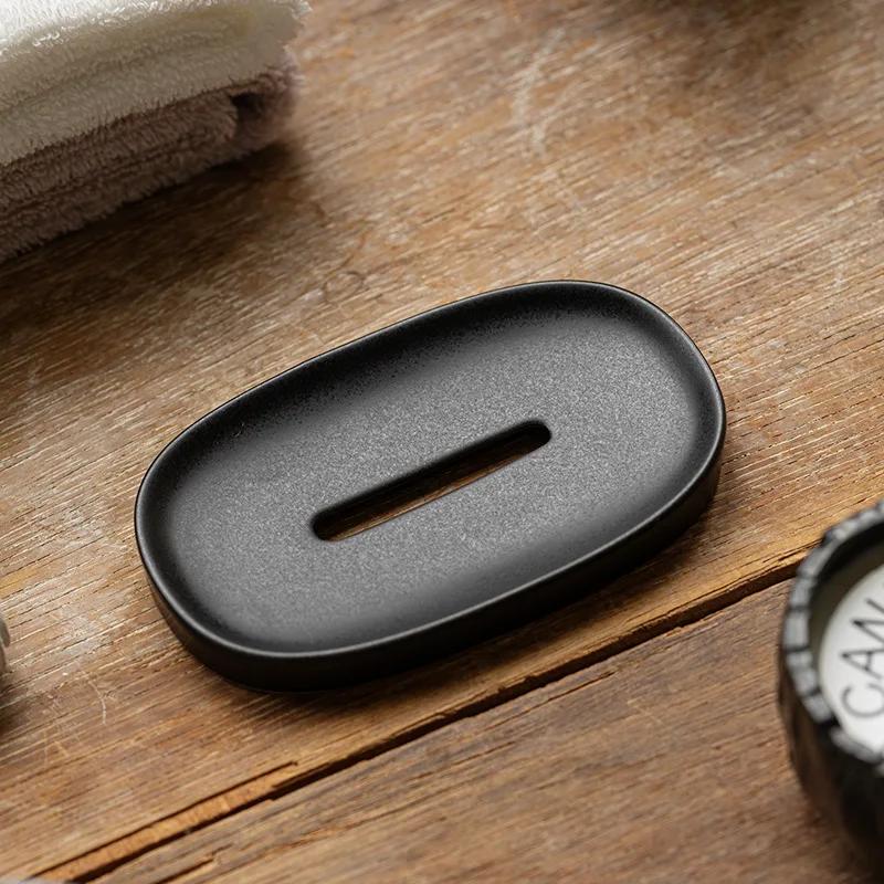 

Керамическая мыльница для туалета, креативный держатель для мыла, держатель для мыла, скандинавские аксессуары для ванной комнаты для дома 12*7,5*1,3 см