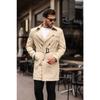 Men's Black Waterproof Regular Trench Coat