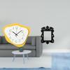 Acrylic Wall Clock Picture Frame Hanging Modern Office Ornament Timepiece Silent Horror Artwork
