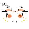 Funny Face Tattoos Halloween Tattoo Stickers, Waterproof Scary Makeup Decals for Party, Easy Apply Patch Temporary Wound Scar Body Art Kids
