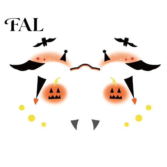 Funny Face Tattoos Halloween Tattoo Stickers, Waterproof Scary Makeup Decals for Party, Easy Apply Patch Temporary Wound Scar Body Art Kids