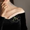 Silver Lily of the Valley Mori Style Brooch - Retro Autumn Coat Pin Corsage