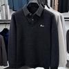 TUCANO Men's Warm Faux Two-Piece Polo Shirt