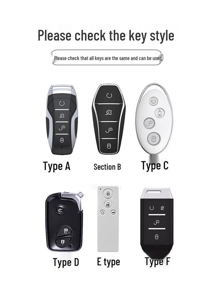 BYD Key Case Cover for S6/S7/F0/F3, Tang, e6/M6, G3R/L3 Models
