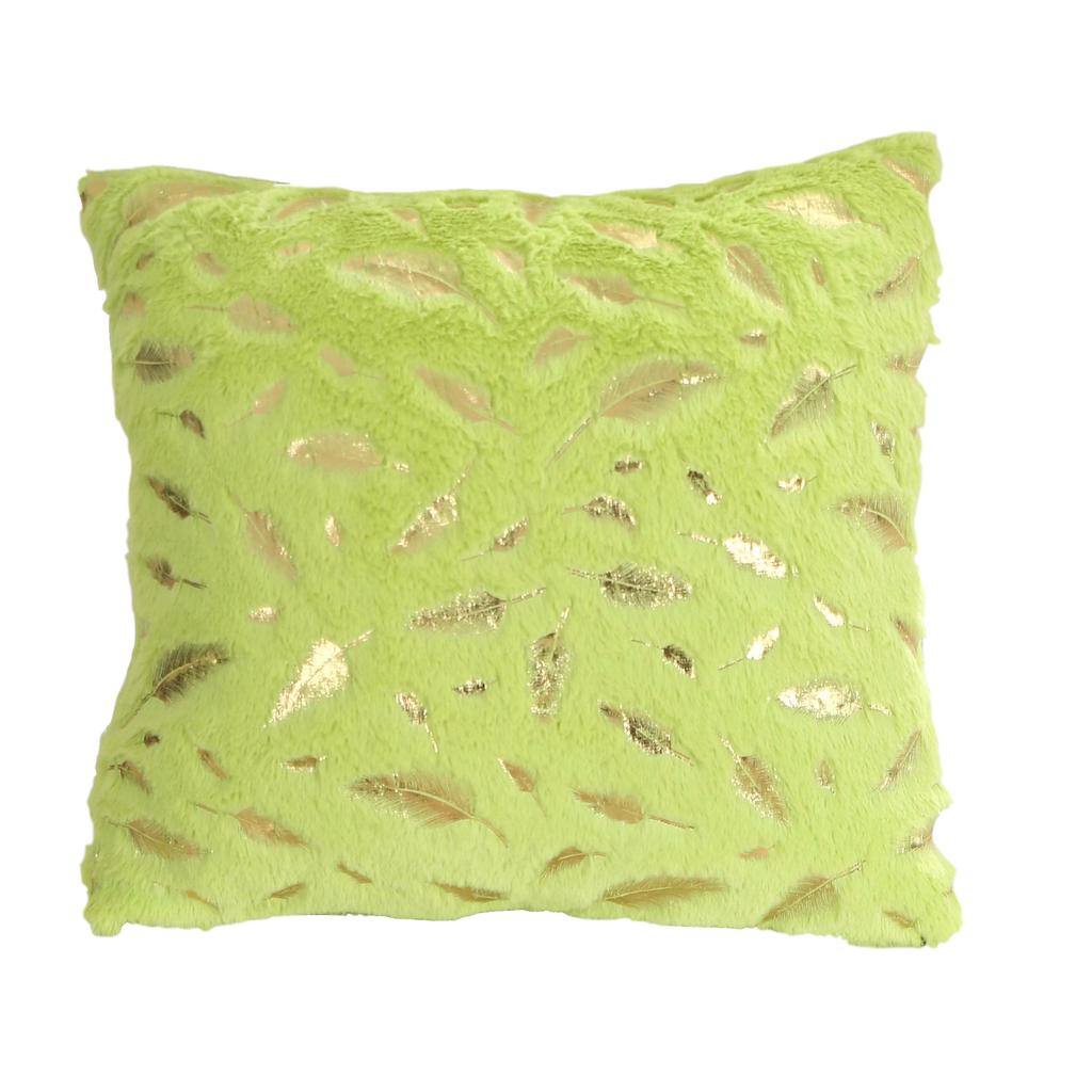 Hot Stamping Plush Leaf Series Pillow Pillow Case Pillow Bed Bedside Pillow