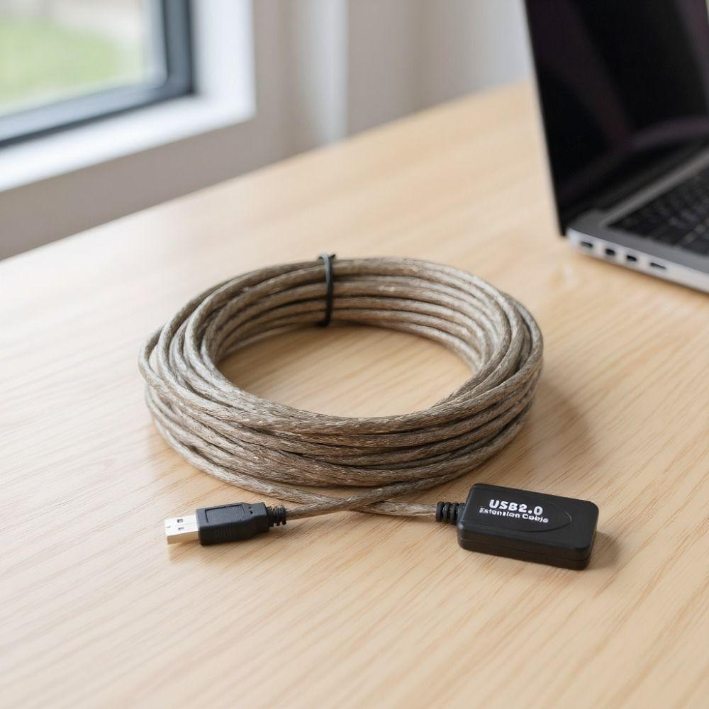 480 Mbps Speed USB 2.0 Extension Cable Plug and Play Network Card Data Cable Signal Boosting