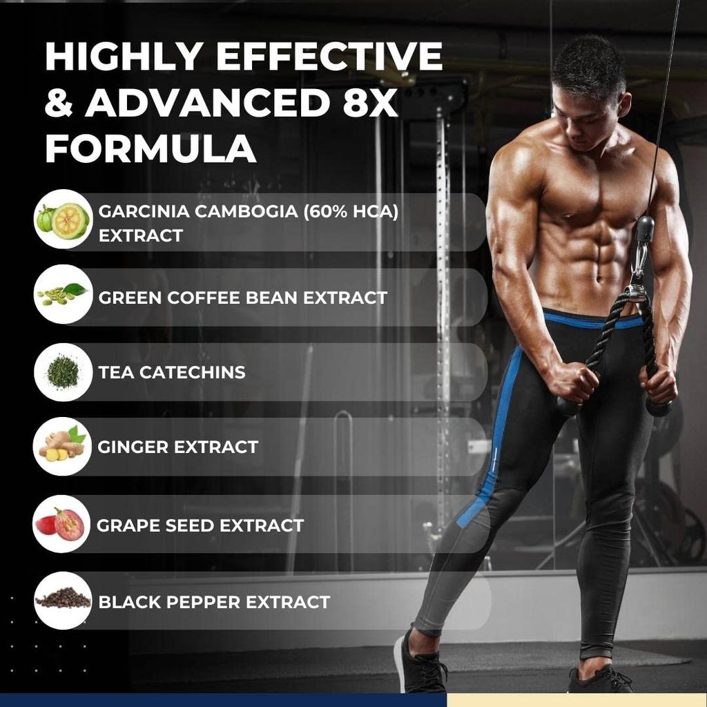 Carbamide Forte Fat Burner 60 Veg Tablets 180g for Men & Women Weight Loss Support