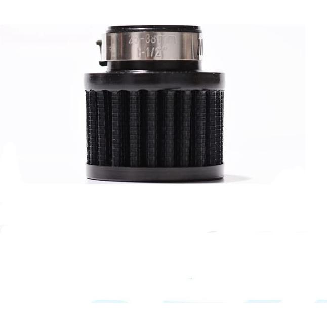 25mm Air Intake Filter 1" Inlet Dia Air Intake Cone Universal Filter Parts with Adjustable Clamp (Black)