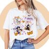 Halloween Shirt and Friends Matching Tee Spooky Season Family Shirts Halloween Trip Outfit Unisex Women Loose Cotton
