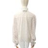 Gucci 42 Long Sleeve Shirt white/White cotton/Nylon Women