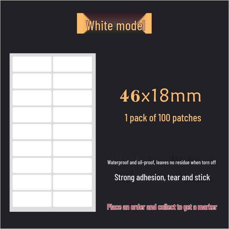Waterproof Silver Label Stickers for Kitchen Storage and Seasoning Marking