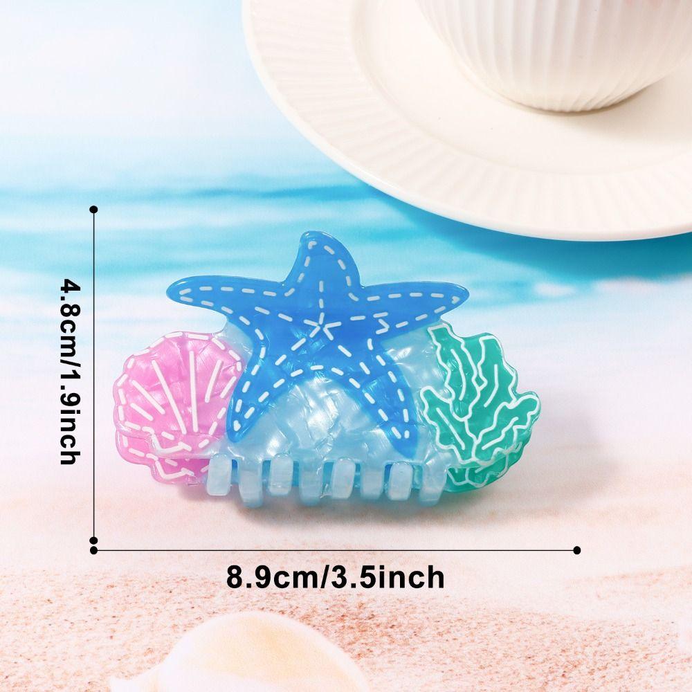 PVC Hair Clip Creative Hair Accessory New Marine Animal Hair Claw  for Women Girls